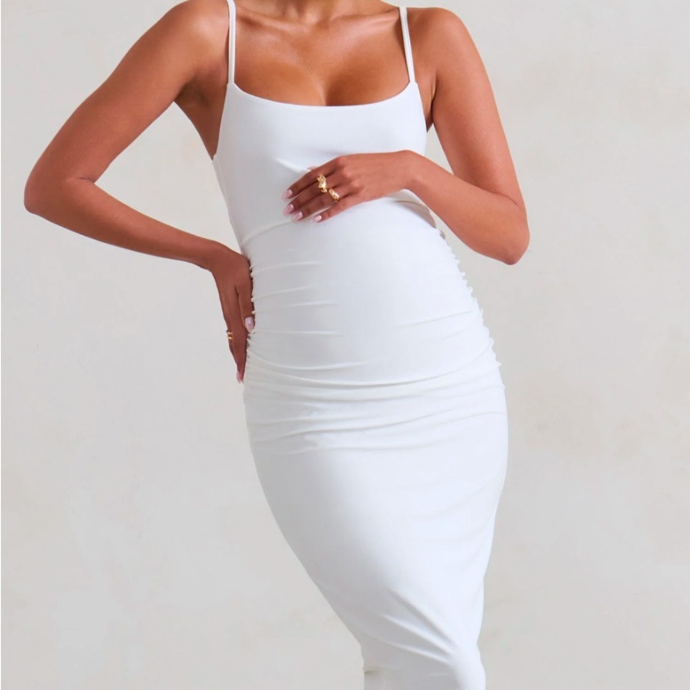 White Maternity Dress Size 10